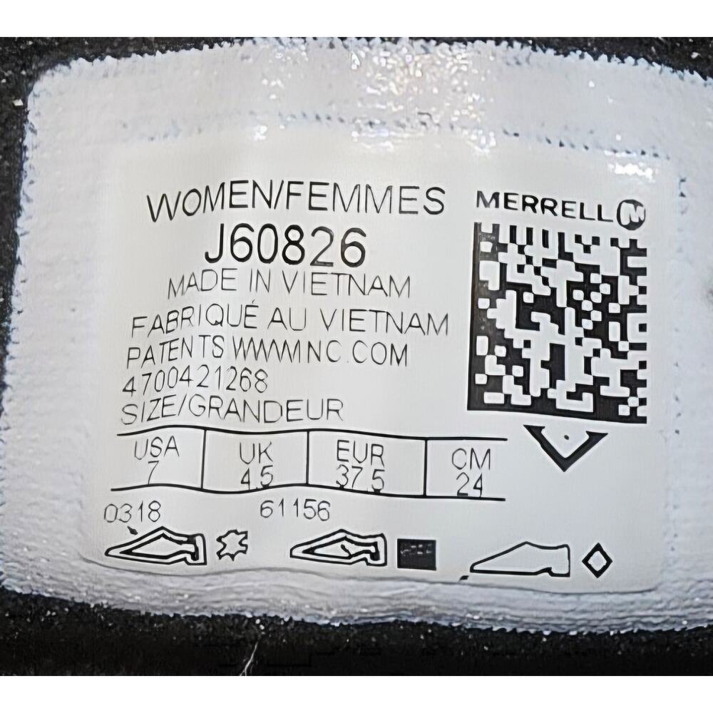 Merrell Women’s Black Suede Winter Moc Slip On Comfort Walking Shoes Size 7 - Picture 8 of 8